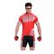 欧伦萨 运动户外骑行服自行车骑行服短袖骑行服装 夏季骑行装 L 红色