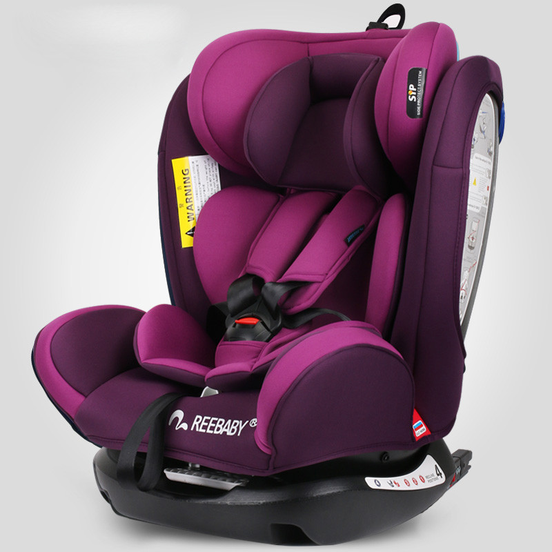 瑞贝乐（REEBABY）RIOLA汽车儿童约束系统（汽车安全座椅）906/906F 美队0-12岁正反安装0-36kg 艺术紫带ISOFIX接口