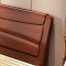 木帆 实木床 1.5米 1.8米 现代中式双人床 1.8米标准床【海棠色】