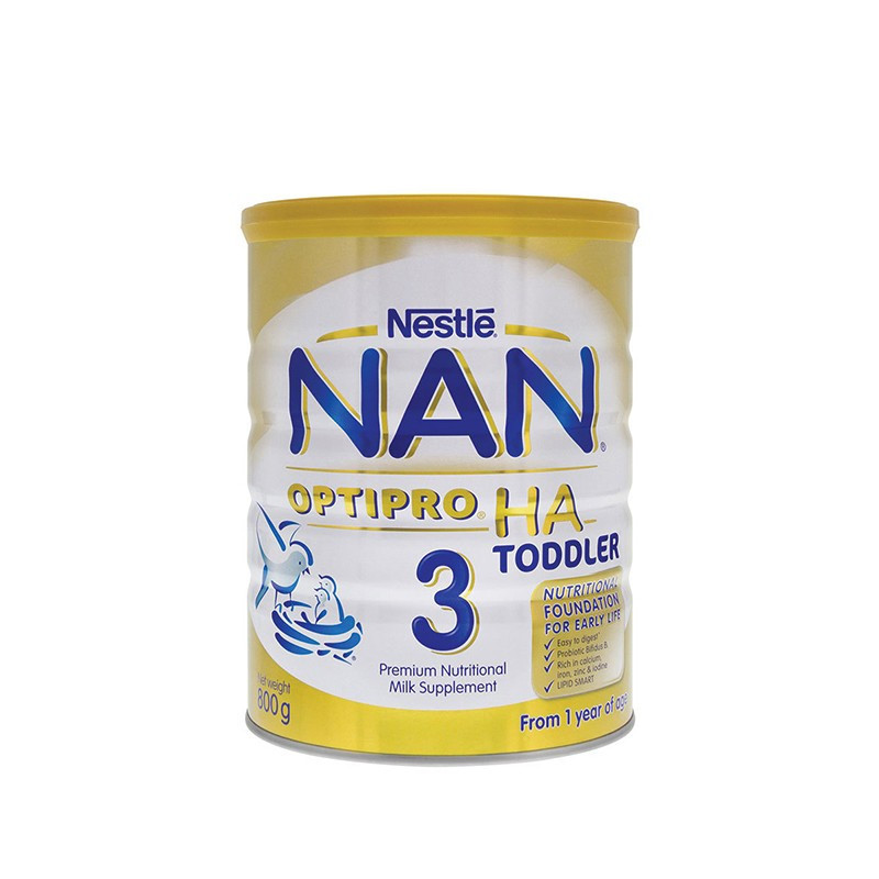 Nestle/雀巢 NAN能恩金装 HA适度水解 宝宝奶粉 3段 1~3岁 800g 防过敏