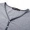 比菲力2017春季新款V领短袖T恤男韩版修身夏季薄款棉 XXL 深灰色