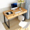 淮木（HUAIMU）电脑桌简约现代办公桌单人电脑桌家用台式桌子写字台 80cm黑柳木色