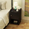 淮木（HUAIMU）组装木制卧室迷你床头柜简约现代窄柜子床边柜 柚木色