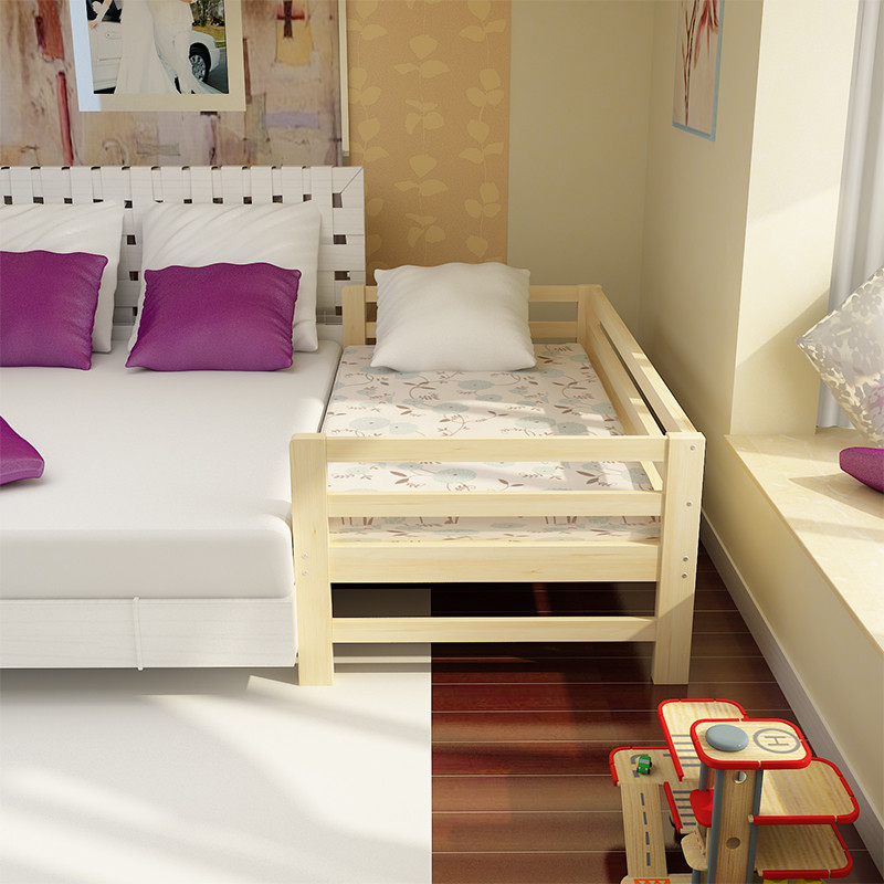 淮木（HUAIMU）床加宽实木床松木床床架加宽床加长床板儿童床边床拼接床 200*60高度任意
