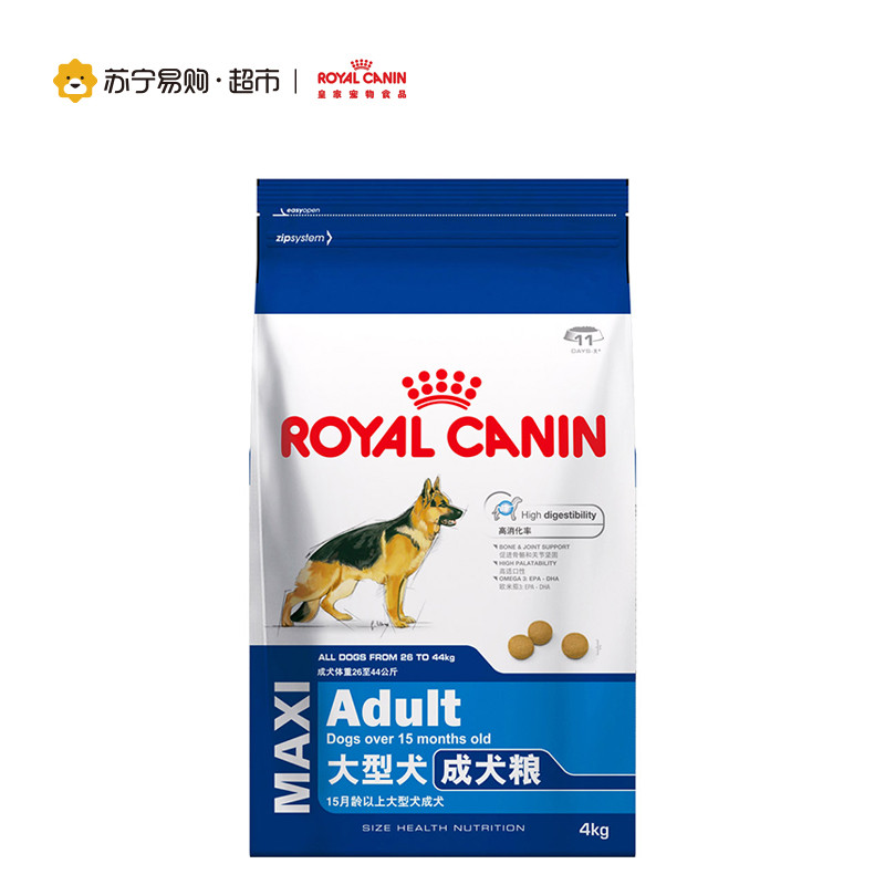 ROYAL CANIN 皇家宠物食品 大型犬成犬粮4KG