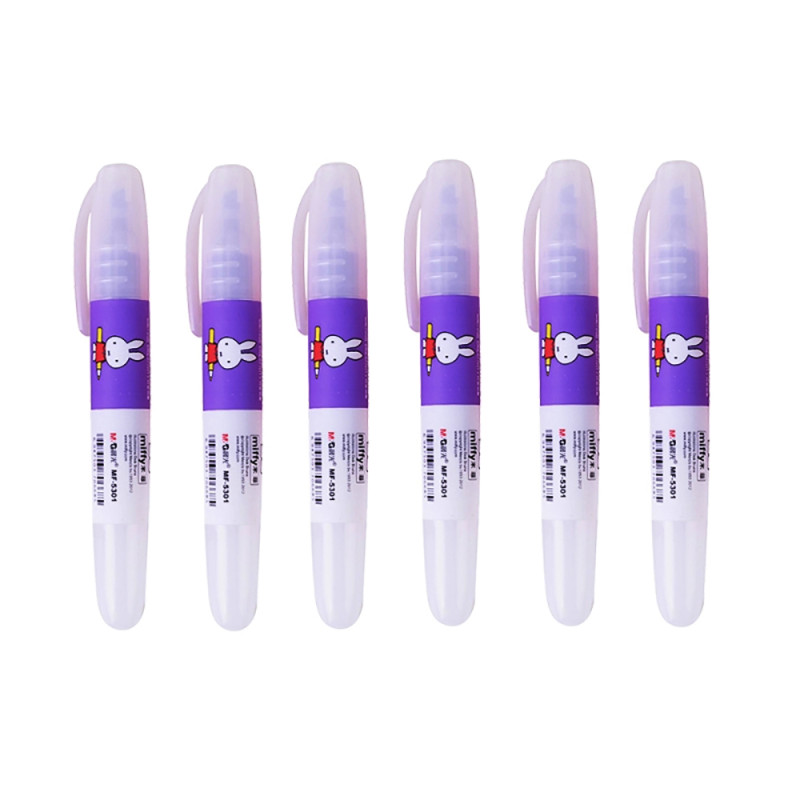 晨光(M&G)MF5301荧光笔12支装 米菲香味 标记笔 记号笔 水笔 办公用品 紫色12支