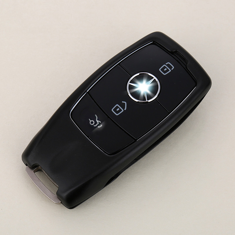 传枫 专车专用铝合金汽车钥匙壳适用于奔驰E2