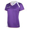 KELME卡尔美 K15Z207 女式足球服 V领短袖光板定制球衣 比赛训练服 S 紫/白
