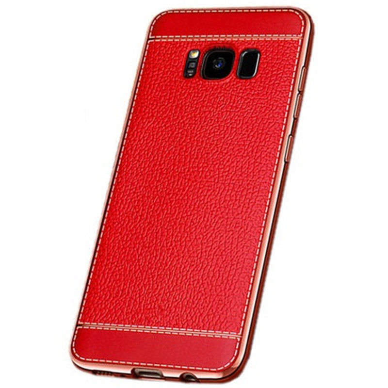 酷猫 三星S8Plus手机壳硅胶套电镀皮纹壳SM-