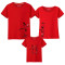 2018新款夏季亲子装短袖T恤 一家四口超人图案全家装 情侣T恤LD10035 水粉色 爸爸M/165（适合身高165-170cm)