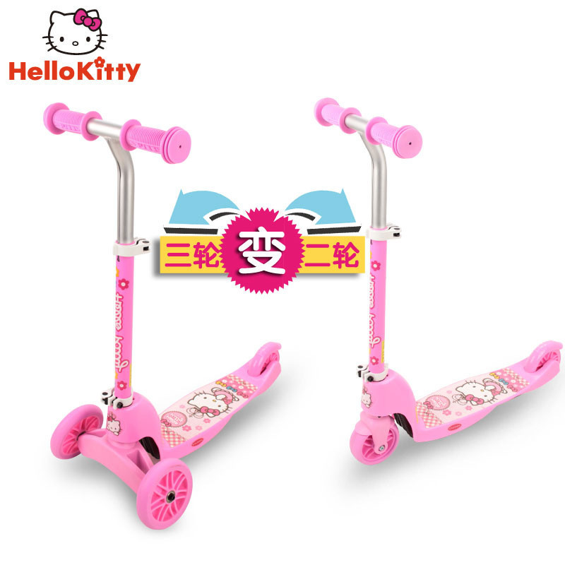 DISNEY/迪士尼两用滑板车儿童3岁2三轮踏板车小孩宝宝DIY二合一摇摆车 HXK35