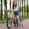 迈卡奇儿童自行车男女山地车小孩单车双碟刹可伸缩 M3 14寸 玫瑰金(铝合金全车无油漆)