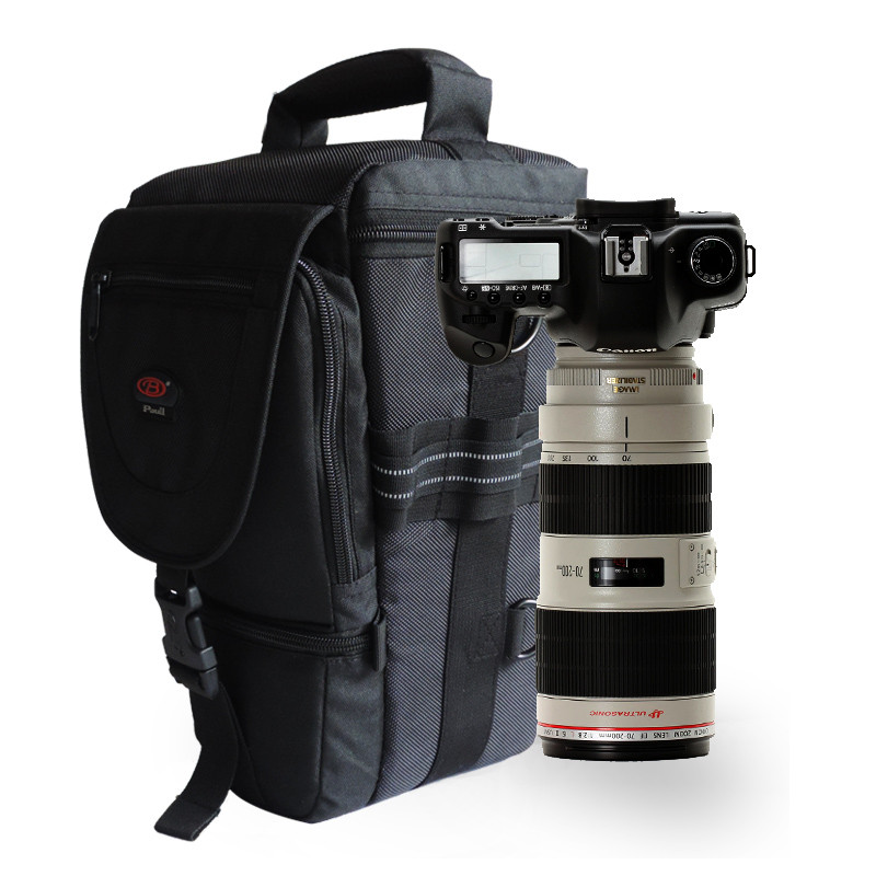 宝罗（Paull）BL-1008 三角数码相机包 单肩单反相机包 适合尼康D4 D3 1Dx+70-200mm