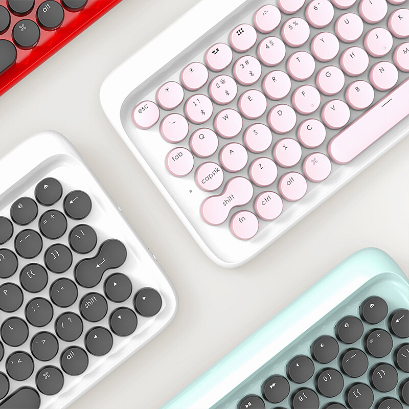 预售lofree 洛斐 dot圆点 蓝牙机械键盘 超长续航 兼容mac 蓝牙版