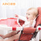 AING爱音E06多功能便携可折叠儿童餐椅婴儿吃饭座椅 宝宝 餐椅 卵石灰