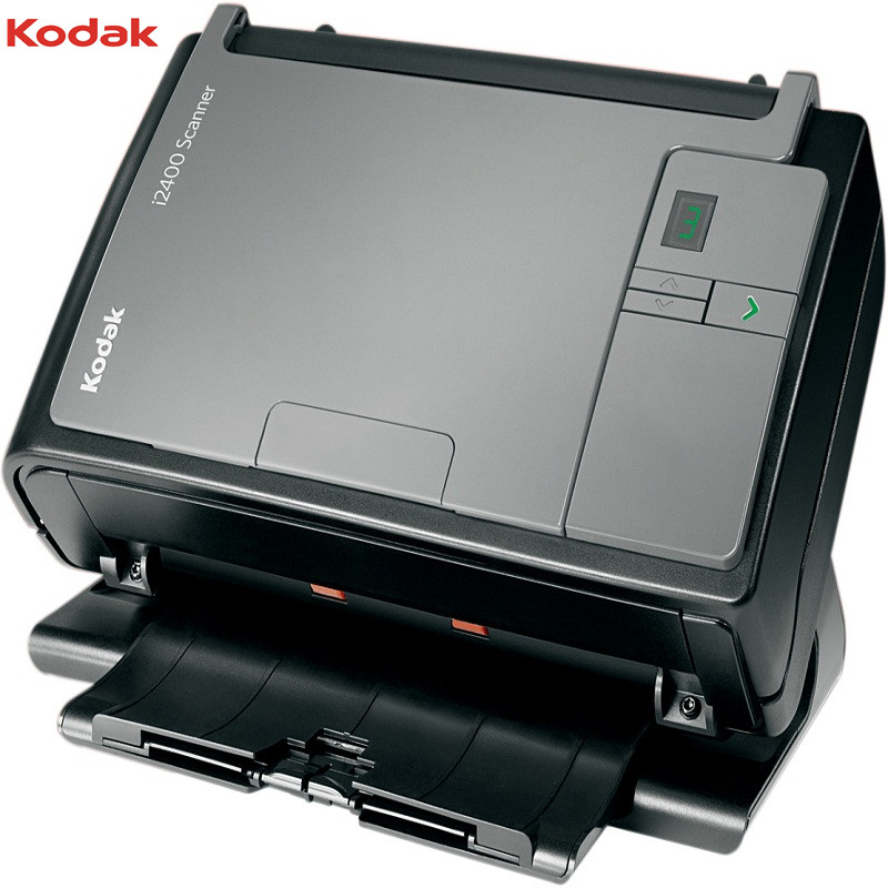 柯达（Kodak）i2400 扫描仪 A4幅面高速高清 自动双面扫描 馈纸式扫描仪（ 身份证彩色扫描设备）黑色