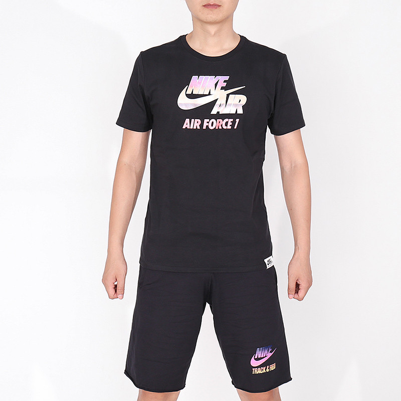 Nike/耐克 男士短袖 圆领运动服透气舒适休闲服跑步短袖T恤AR5007-011 AR5007-010 AR5007 847594-010 XL(180/96A)