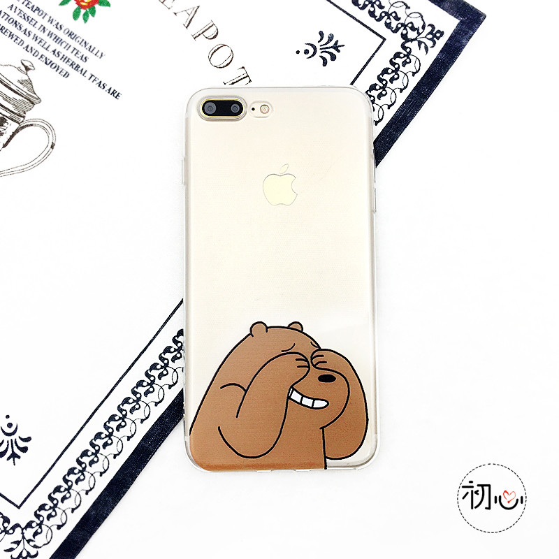 款可爱咋们裸熊图片7手机壳iPhone7plus苹果创微信v图片个性表情图片
