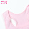 猫人儿童 纯棉发育期背心式少女文胸 中大童女孩无钢圈胸罩包邮 80A（150-160身高） 粉色+白色（2件装）