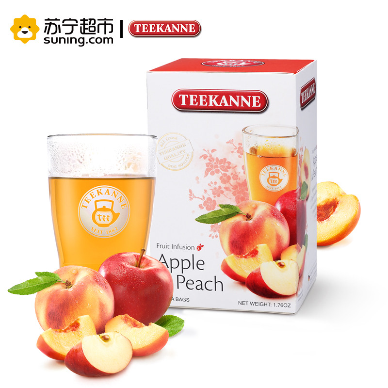 【teekanne】苹果水蜜桃味水果饮（固体饮料）20包50g