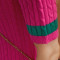 妖精的口袋Y闺中私语秋装2017新款短袖修身雷瑟翻领毛衣女 1739083 新西兰绿 XL