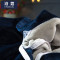 沿蔻 床上用品纯色韩版法莱绒法兰绒加厚保暖四件套冬珊瑚绒床单式被套床品套件 1.5-1.8m床适用被套200*230cm 相思豆