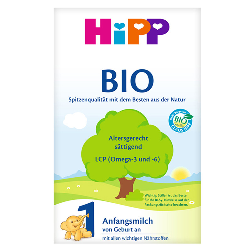 Hipp 德国喜宝 婴儿配方奶粉 有机 1段 （0-6个月） 600g/盒