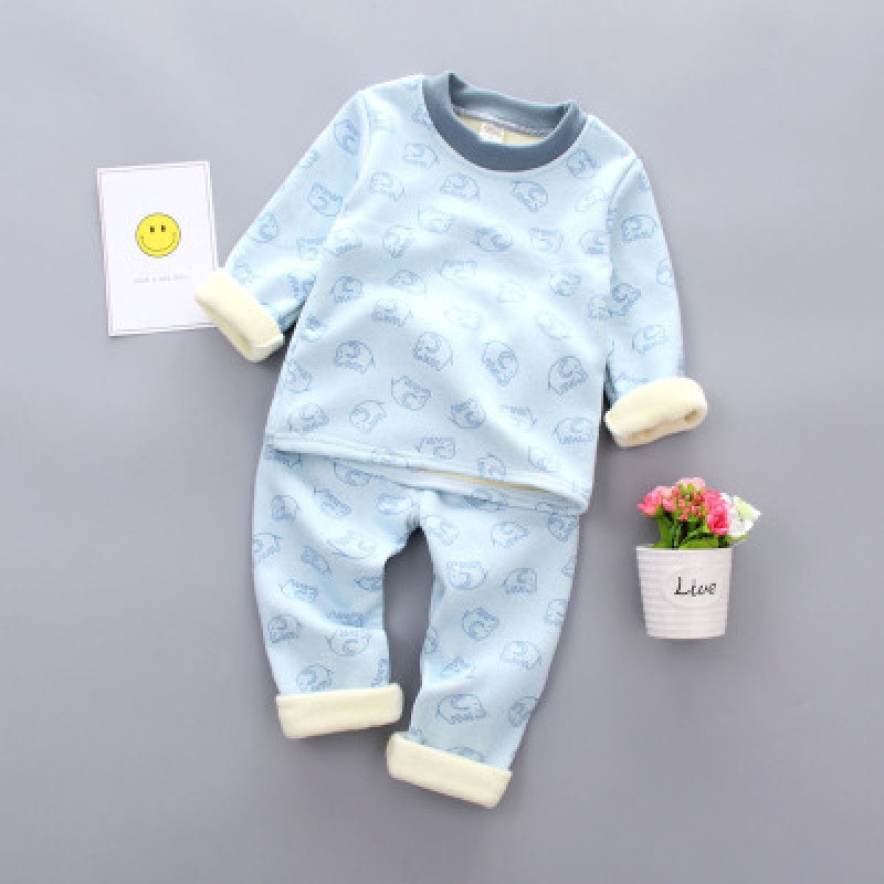 0-1岁半婴儿保暖内衣套装纯棉衣服幼儿男女宝
