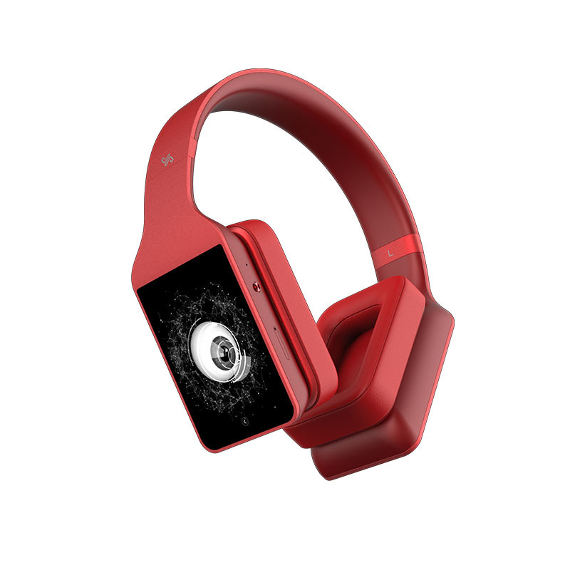 闻奇 VINCI智能头机1.5lite版 智能操作 HIFI音效 头戴式无线蓝牙运动耳机 红色版