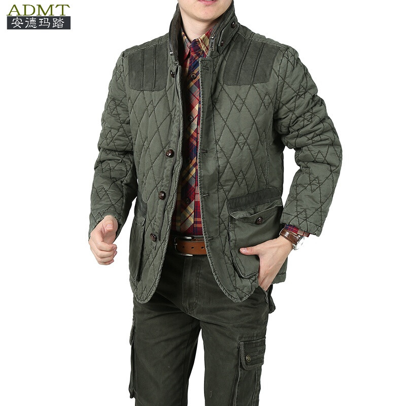 安德玛踏夹克男外套2017秋冬新款中老年加绒