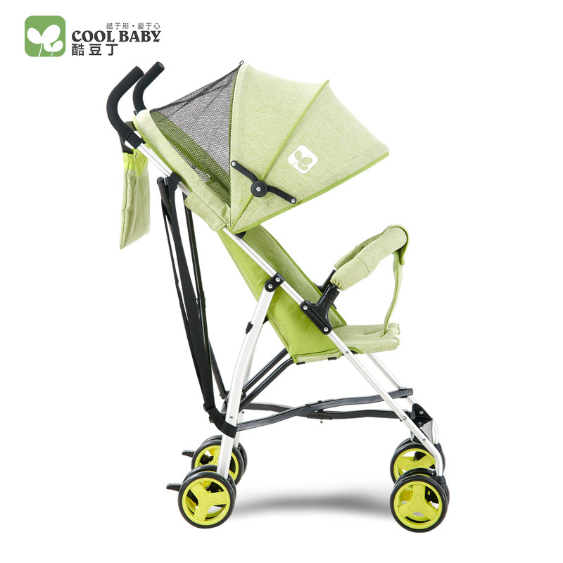 coolbaby超轻便婴儿推车夏季伞车可折叠便携婴儿车宝宝推车bb车 KDD-803LG 绿色