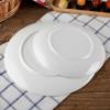 LICHEN 景德镇餐具套装纯白色碗盘家用欧式圆形12头骨瓷碗碟碗筷西式简约陶瓷器盘子