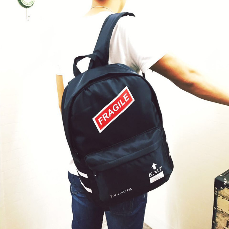 名居士青年港风书包男时尚潮流街头校园韩版日