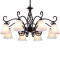 欧普照明客厅餐厅美式吊灯欧式中式吊线灯创意个性灯具北欧卧室灯 经典美式3头送白光