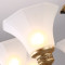 罗弗利(LUO FU LI) 欧式客厅吊灯简约现代LED餐厅卧室吊灯美式创意锌合金简欧吊灯美式大气别墅灯 8266 超值套餐2