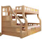 硕木居 实木儿童床 上下床高低床母子床上下铺双层床子母床全松木 简约现代卧室木质家具 直梯款上1.15米下1.35米