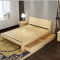 实木床厂家直销实木双人床1.8米卧室松木床1.5米简约儿童单人床 1.8*2.0m标准床