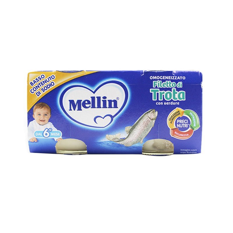 Mellin 美林 鳟鱼泥80克/瓶 2瓶装