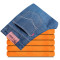 男士牛仔裤直筒商务休闲裤修身长裤- 《四季》8025蓝色 40大码101cm
