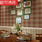 苏格兰格子墙纸复古美式乡村壁纸卧室客厅餐厅背景红色条纹112-4仅墙纸 红色格子112-2