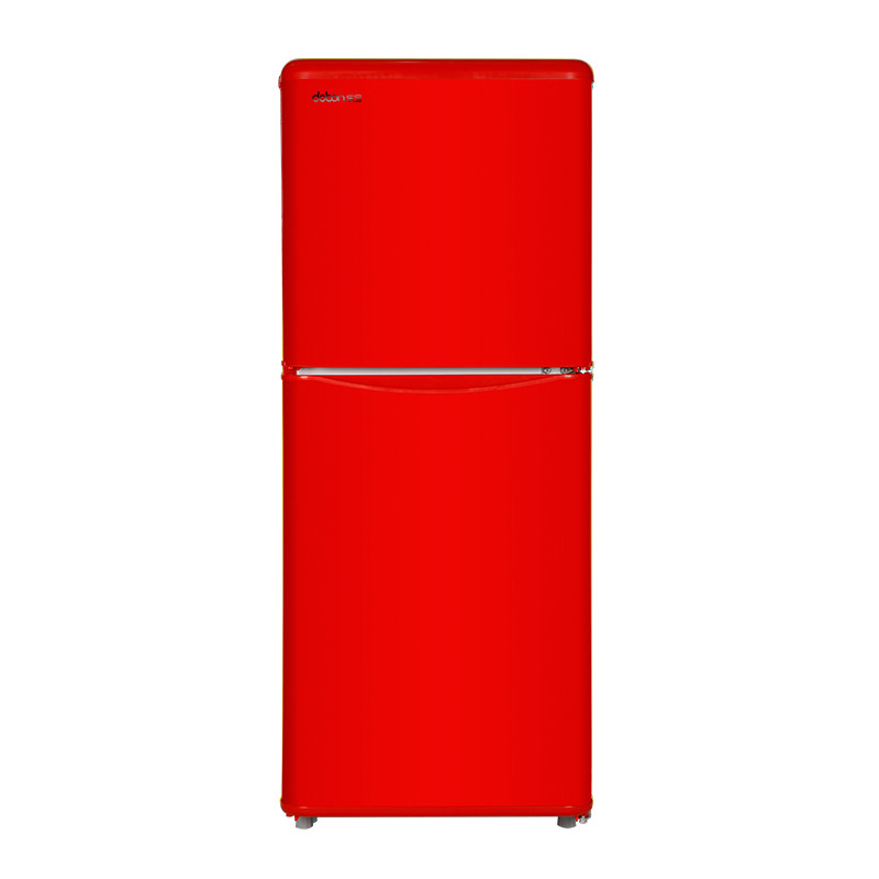 东宝（DOBON） 冰箱复古家用冷冻冷藏小型双温双门电冰箱BCD-108D 炽热红