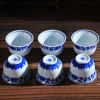 景德镇青花玲珑陶瓷茶具套装一壶六杯
