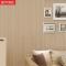 现代简约无纺布植绒墙纸纯色客厅3D壁纸素色条纹卧室背景墙卡其色-7073仅墙纸 深咖色-7075