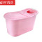 泡澡桶洗澡桶超大号儿童浴桶加厚浴盆家用塑料沐浴桶 粉红色