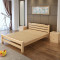 硕木居 床实木双人单人木板简易经济型出租房特价1.8现代简约1.5米1.2m全 1.8*2-40厘米高带床垫
