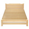硕木居 床实木双人单人木板简易经济型出租房特价1.8现代简约1.5米1.2m全 1.8*2-30厘米高带抽屉