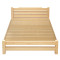 硕木居 床实木双人单人木板简易经济型出租房特价1.8现代简约1.5米1.2m全 1.5*2-40厘米带抽屉