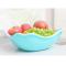 方形双层可沥水果盘果蔬菜清洗篮收纳置物篮（A297） 绿色