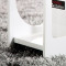 北欧风现代黑白置物架多宝格小户型家用客厅隔断架隔断柜 0.78*1.8米(方+椭圆)