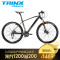 TRINX千里达自行车山地车禧玛诺27速油刹线控气压前叉近碳纤维重量单车 哑黑黑橙17寸